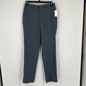 M151 Men’s Flat Front Medium Blue Flat Front Slim Fit Dress Pants size 32x34